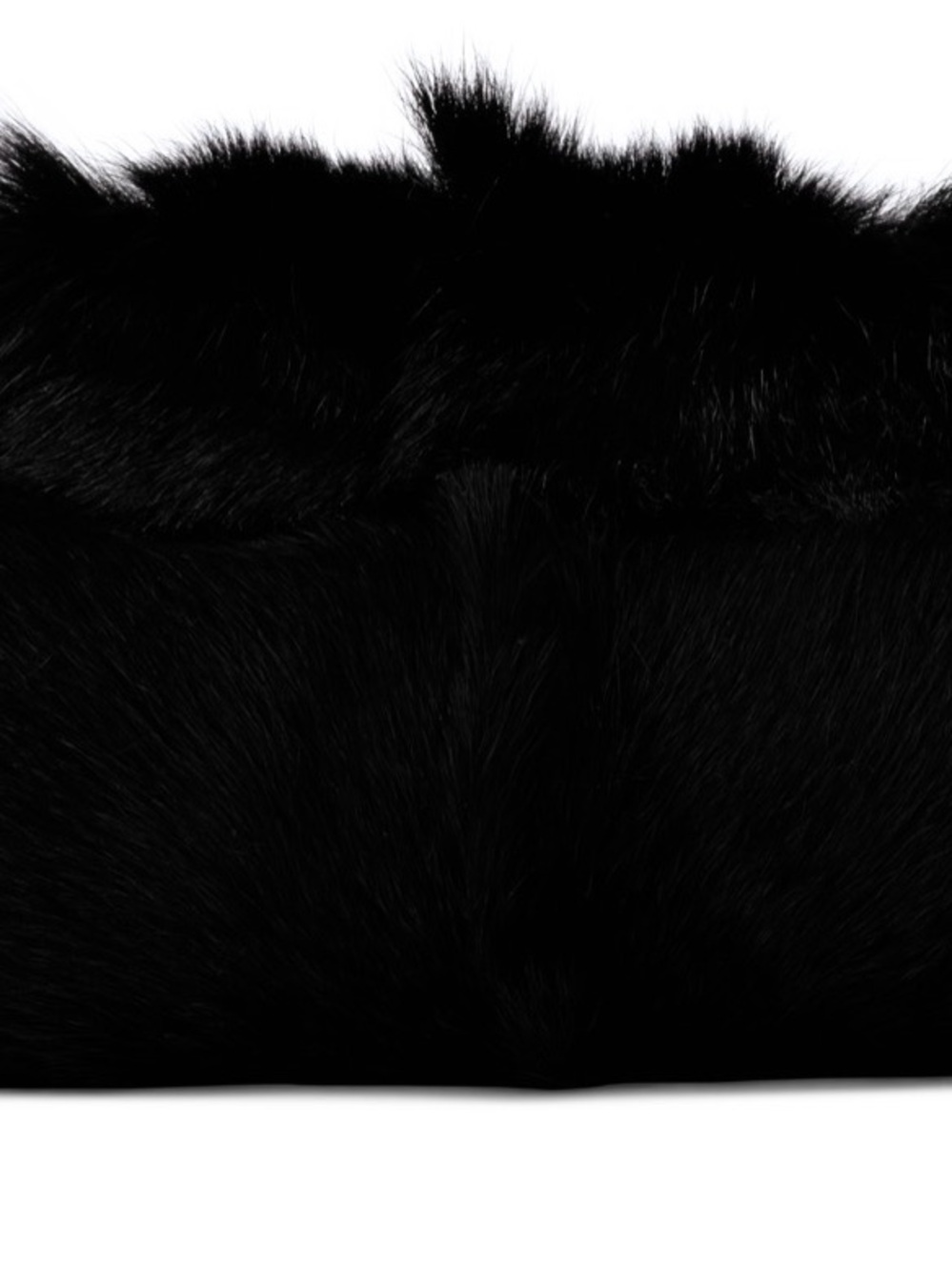 Unbranded Black real Fur & Patent Leather Shoulder Bag with Chain Strap - Picture 4 of 15